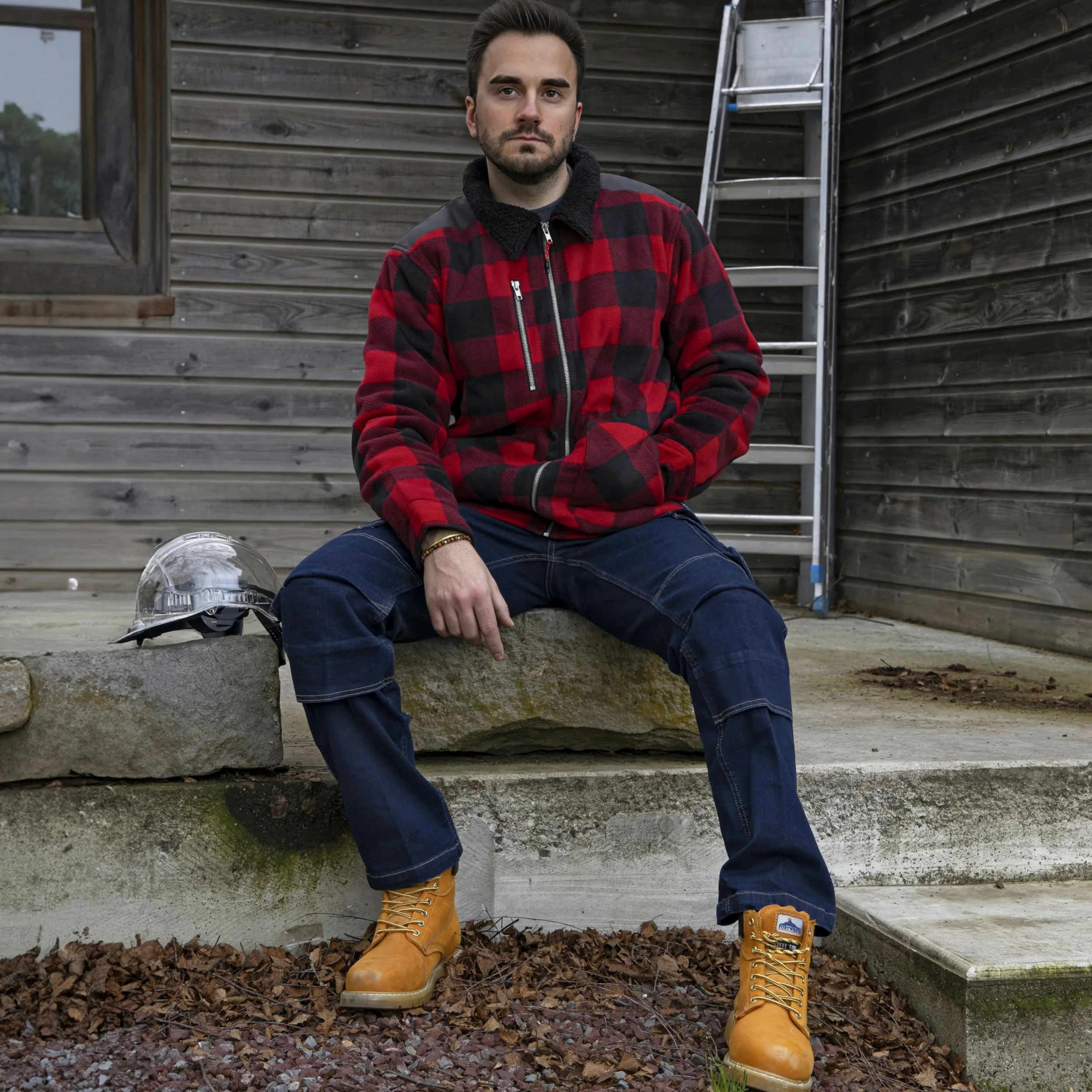LMA Workwear 1880 - Pantalon de Travail en Denim Stretch - 1624 Baril - Poches Multiples, extrêmement résistant, Extensible - Idéal pour la Construction, l'artisanat