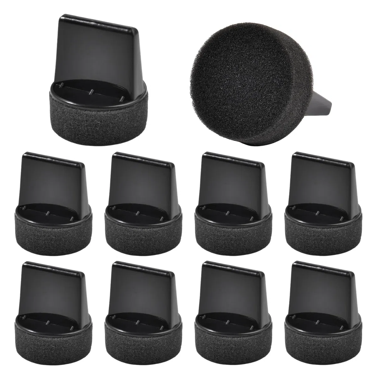 SPEEDWOX 10 pièces Applicateur de cirage pour chaussures Brosse Éponge à polir pour cirer et polir les chaussures Convient pour traiter divers articles en cuir Restauration des couleurs