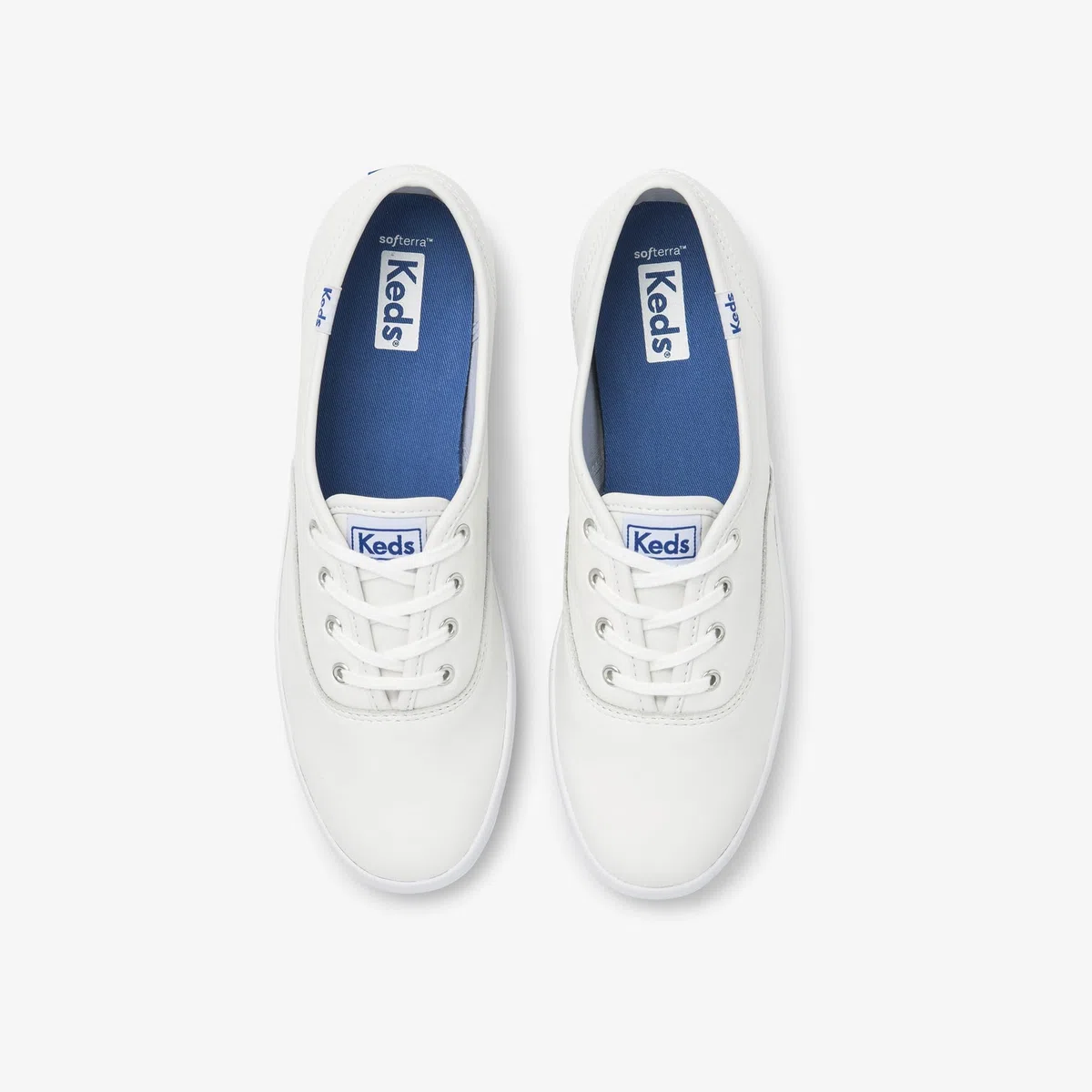 Keds Femme Champion Leather Lace Up Baskets Basses