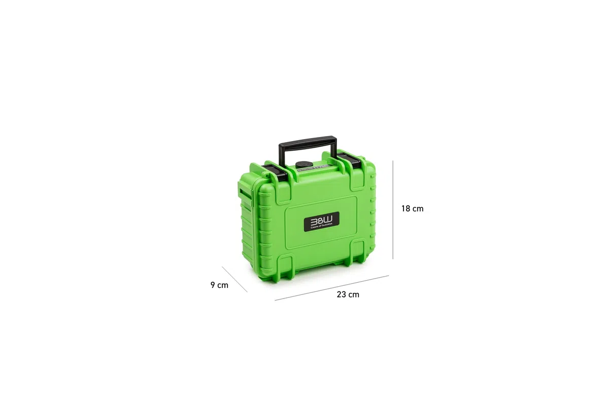 B&W International Valise Multifonction d'extérieur 500 (PP.23) Verte - Valise Vide - Étanche (IP67), résistante à la poussière, aux Chocs, extrêmement Robuste