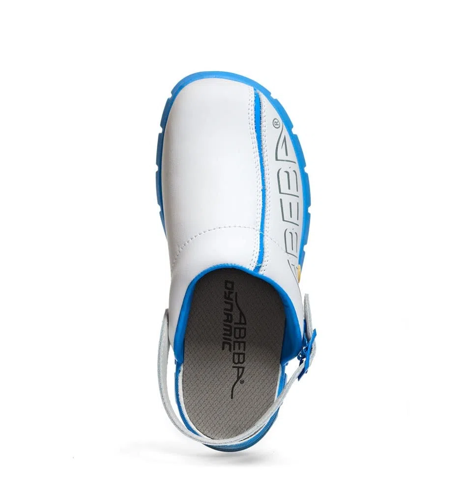 Abeba 37312-42 Dynamic Chaussures sabot ESD Taille 42 Blanc/Bleu