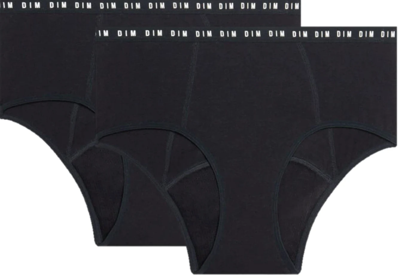 Dim Boxer Femme Menstruel Coton Bio Flux Abondant Dim Protect x2
