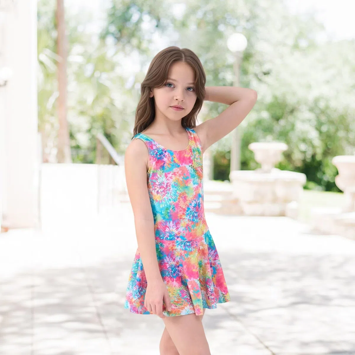 Aisyee Girls Swimming Costume Kids Girls One Piece Swimsuit Girls Swimwear