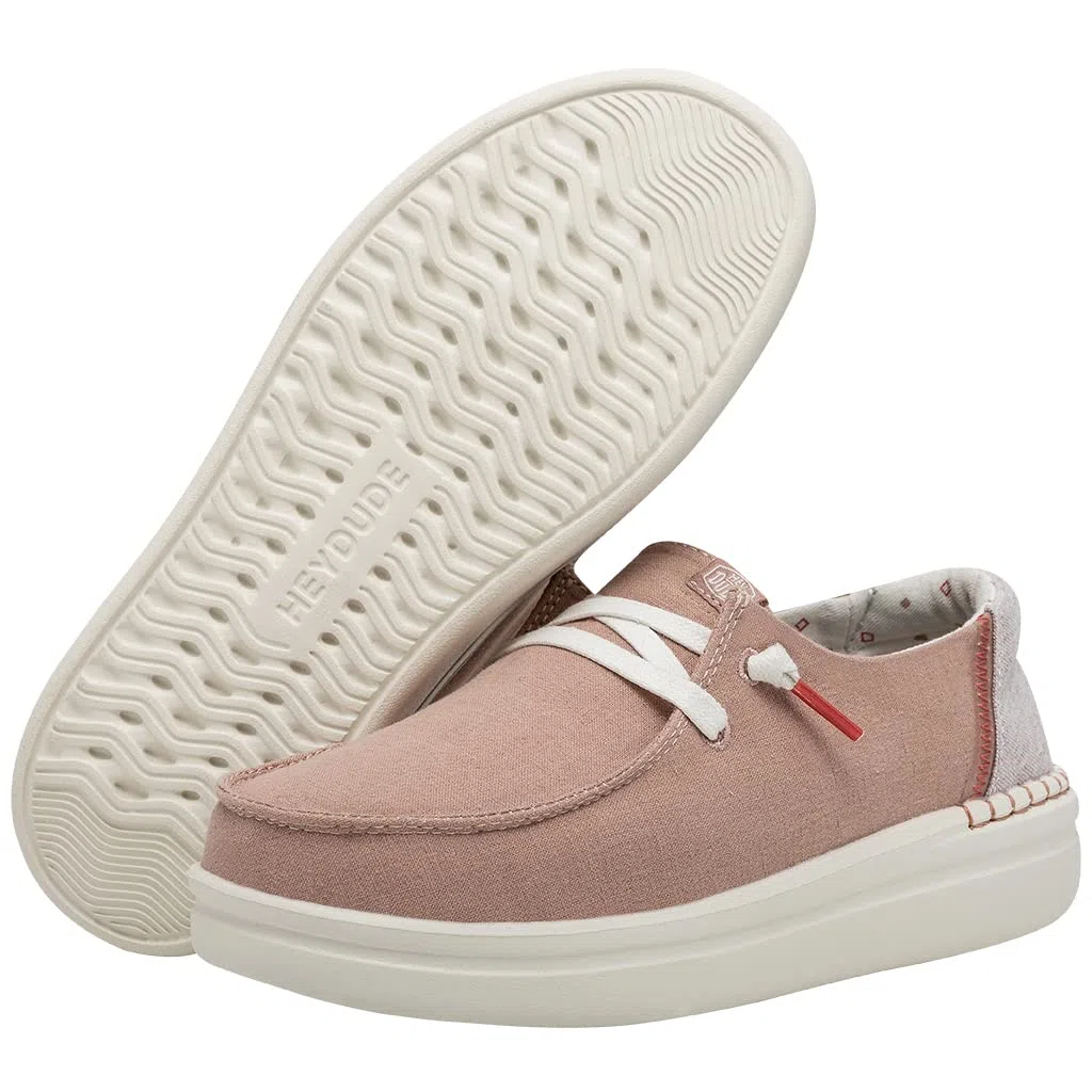 HEYDUDE Chaussures Roses Femme Wendy Rise