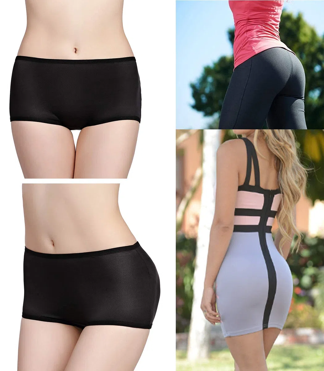 Sous-vêtements rembourrés pour femme - Coussinets rehausseurs de hanches - Culotte galbante - Culotte gainante sans couture