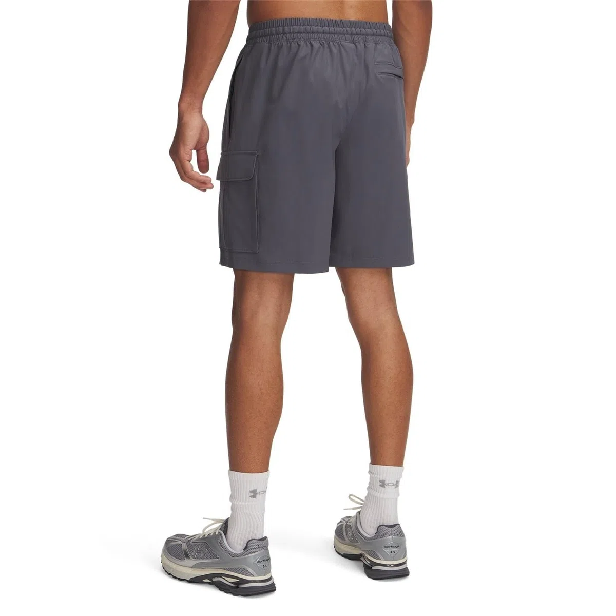 Under Armour UA Vibe Woven Cargo Short 0025 Castlerock Medium, 0025 - Castlerock, M