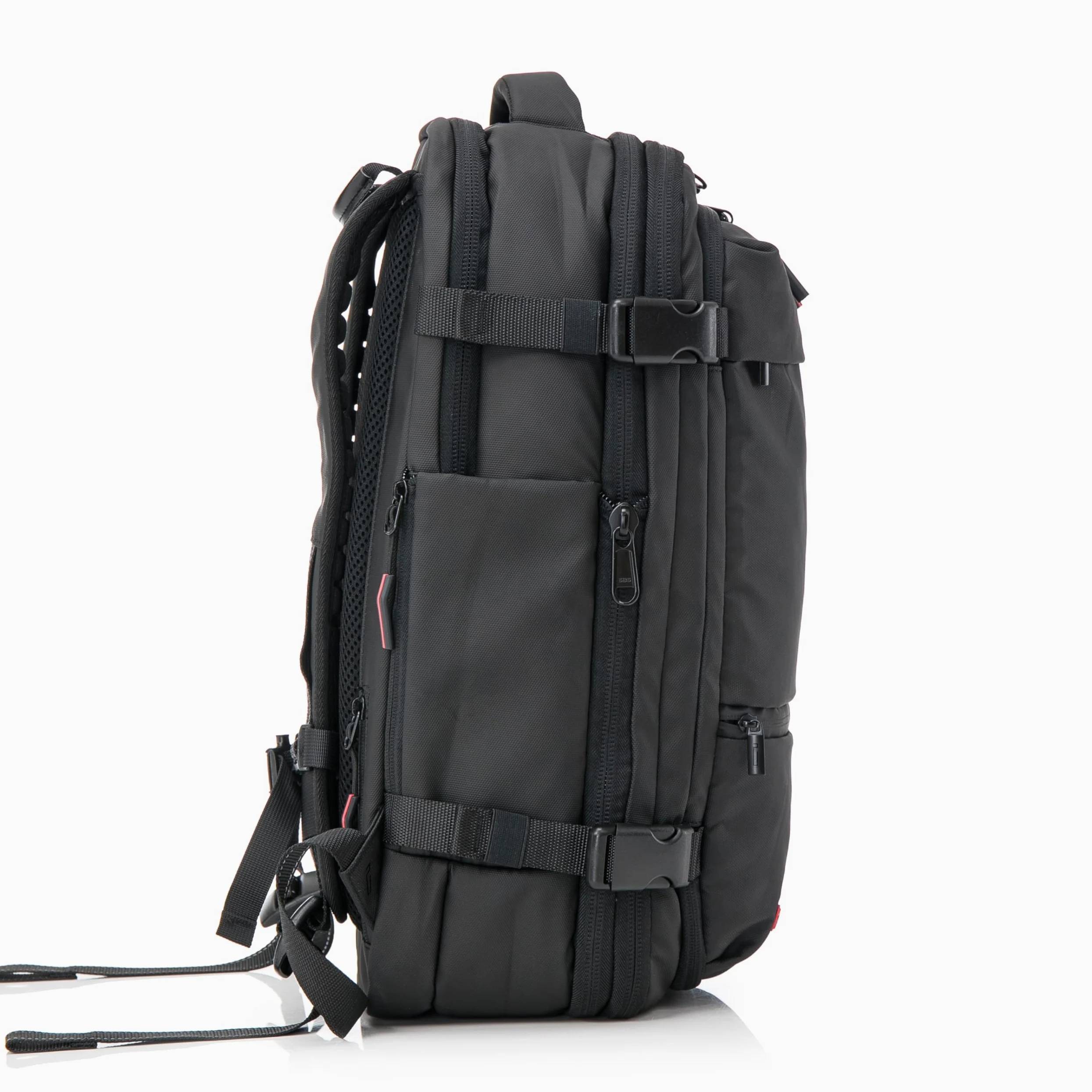 CELIMS - Sac à Dos de Voyage Sous Vide avec Pompe | Format Valise Cabine 55x35x25 & 55x40x20 | Sac Voyage Ordinateur Portable 17 Pouces | Serrure TSA | Extensible | Imperméable | Noir