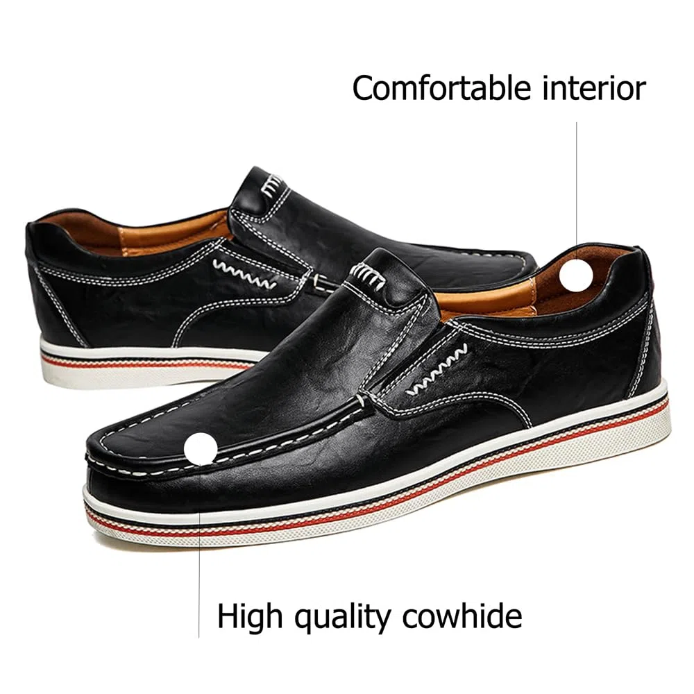 Mocassins de Conduite Décontractés pour Hommes Business Brogue Chaussures Confort Sport Walking Light Moccasin