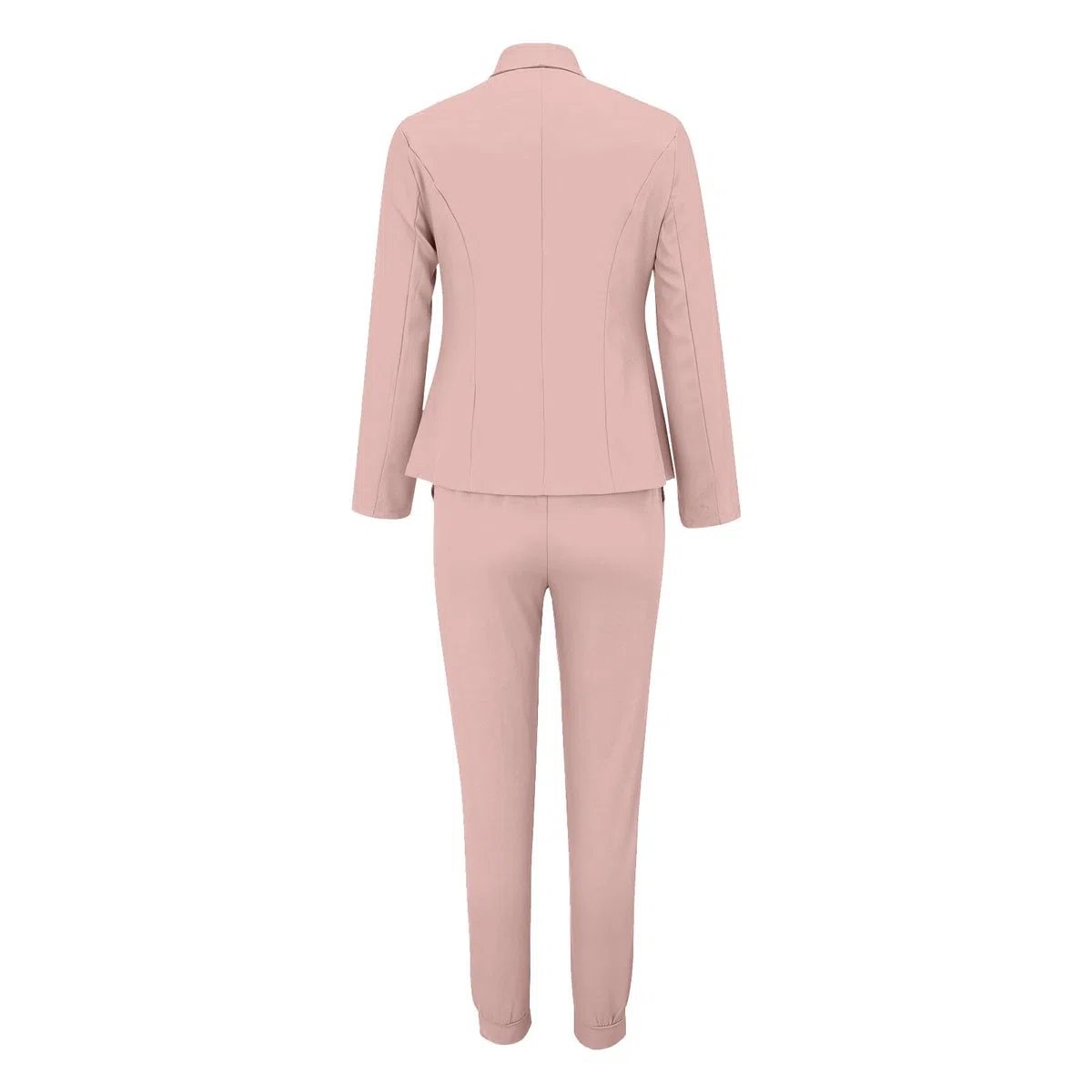 Costume pour femme Curvy 2 pièces élégant complet pour femme à manches longues bureau Blazer léger avec pantalon et blazer de cérémonie avec pantalon et jupe