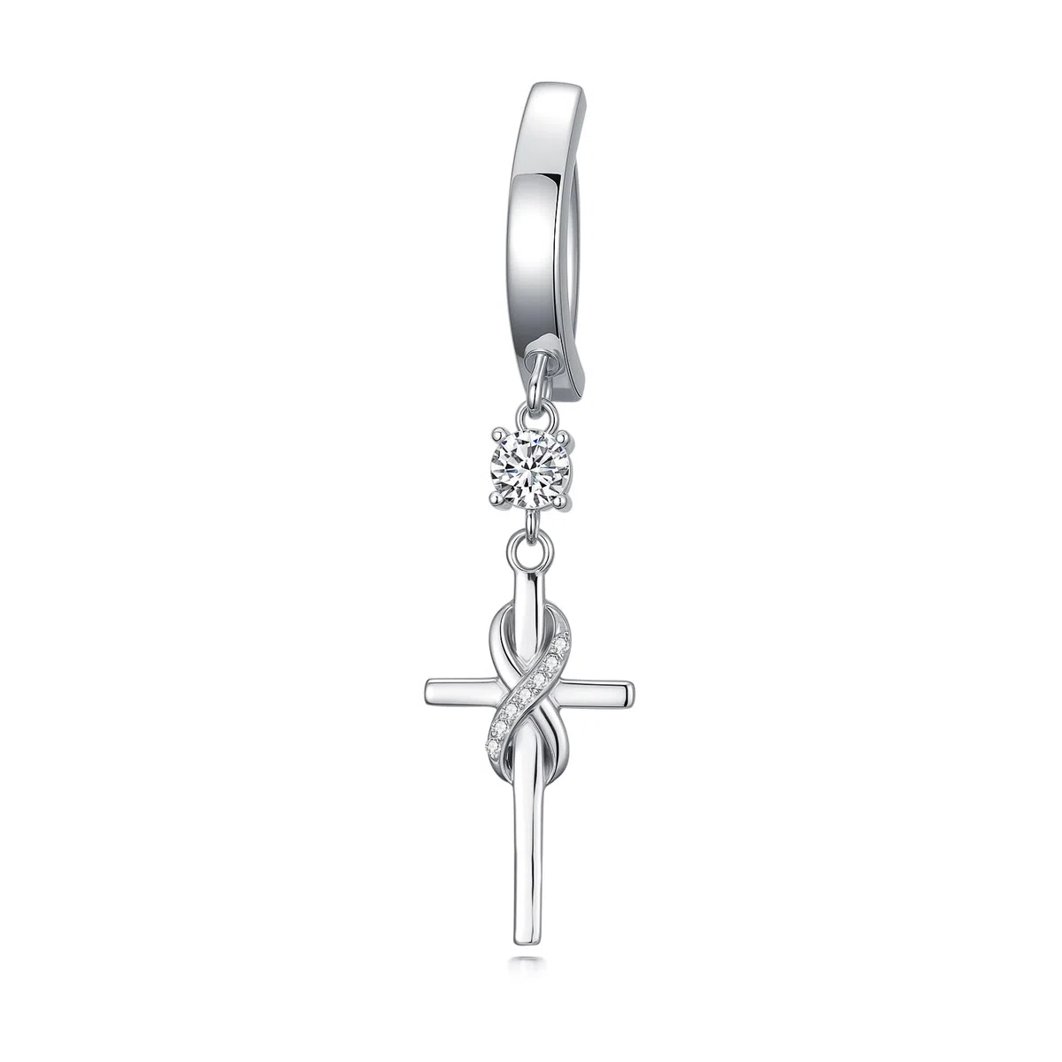 ROMANTICWORK Piercing de nombril en argent sterling 925 - Hypoallergénique - Cadeau pour femme