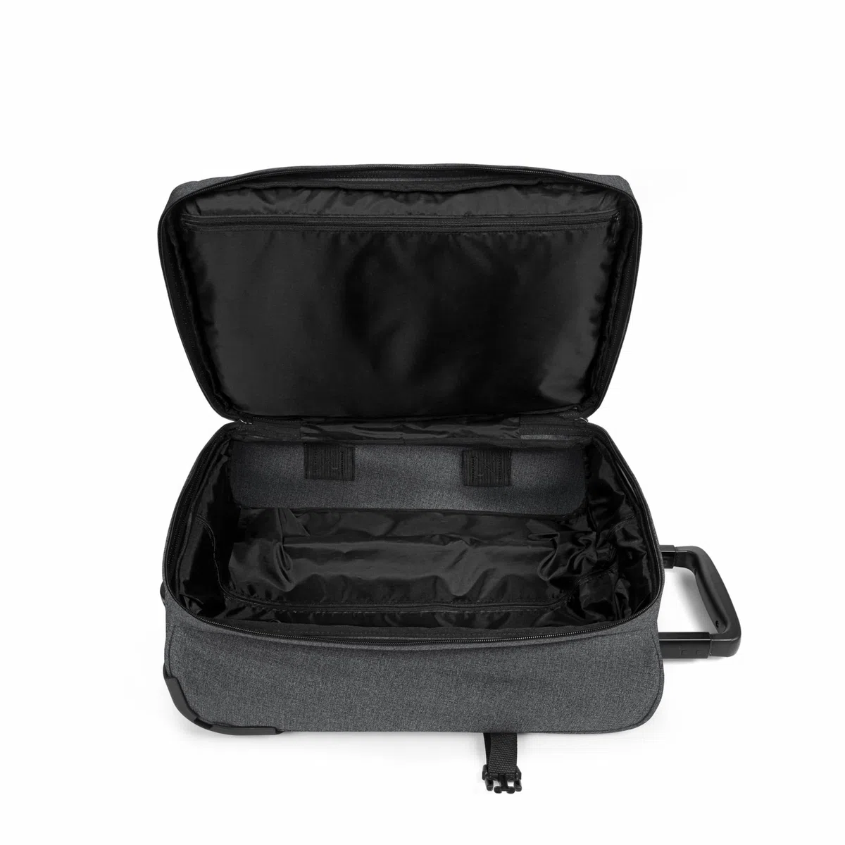 Eastpak Tranverz XXS Valise Cabine (45 x 32 x 20 cm), Bagage à Main Léger avec Roues, Serrure TSA & Double Compartiment, Valise de Voyage Déperlante - BLACK DENIM