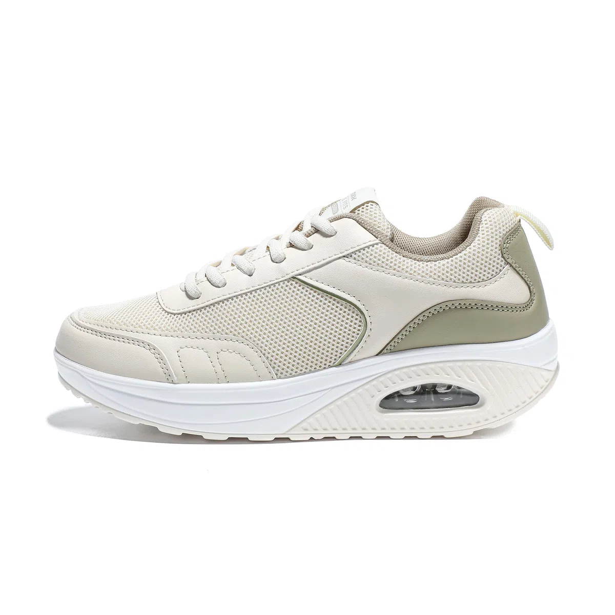 JOMIX Chaussures Basculantes Femme – Fitness, Marche & Gym Confortables, Légères, Semelle Ergonomique à Talon, Amortissantes, Antidérapantes, Respirantes avec Lacets SD9133
