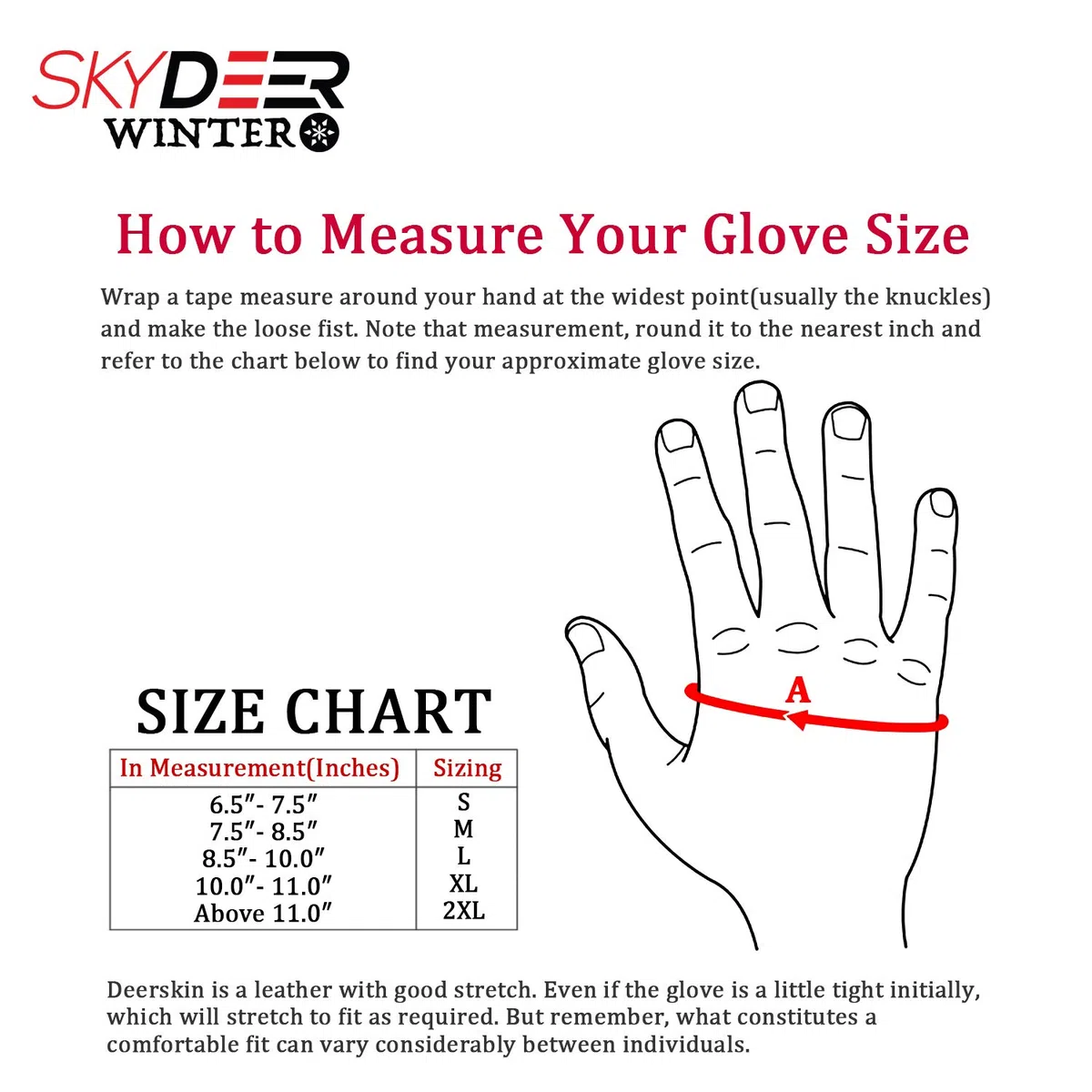 SKYDEER Gants d'hiver en daim doux et polaire thermique et isolation Thinsulate 3M (SD8661T)