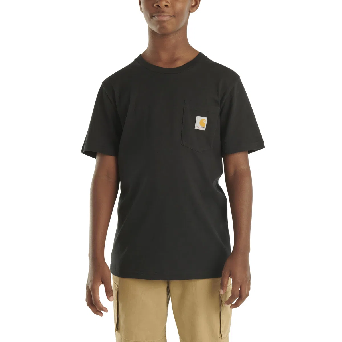 Carhartt Short Sleeve Pocket T-Shirt T-Shirt à Manches Courtes avec Poches Uni-Enfant (Lot de 1)