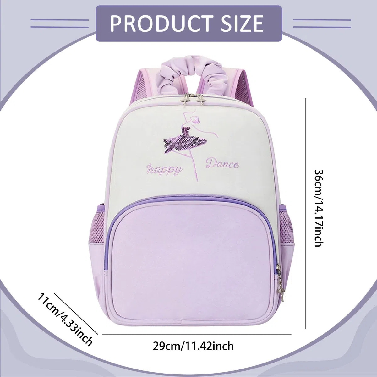 Sac à Dos de Ballet pour Filles, Sac de Sport, Idéal pour Le Sport et Les, Violet