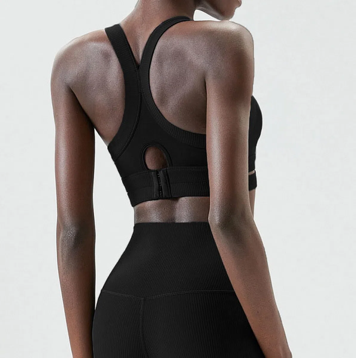 Soutien-gorge d'entraînement haute résistance pour femme - Sous-vêtements de sport - Ourlet creux - Réglable - Pour le yoga et le fitness