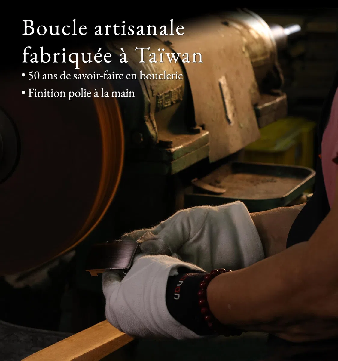 Litume GREEN GOLF Ceinture de Golf à Cliquet – Design Sans Trou, Boucle Micro-Réglable avec Marqueur de Balle Magnétique en Émail