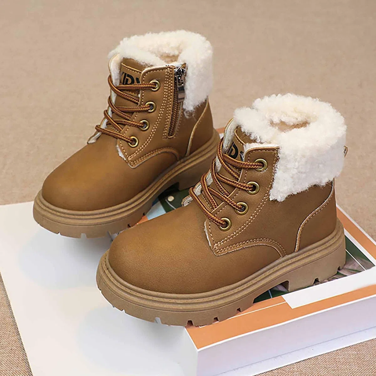 Chaussures Hiver Garçon Chaussure Enfant Botte Fourrée Fille Bottines Garcon Bottine Enfants Bébé Boots Equitation Moto Et Fourrées De Neige Bottes