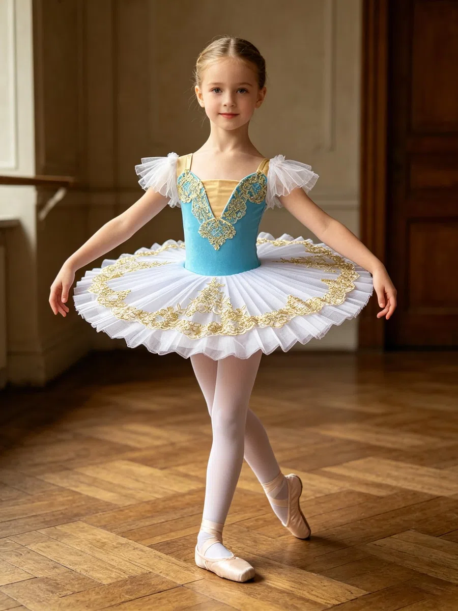 Fille Robe Ballet pour Enfants Vêtements De Danse De Ballerine pour Filles Tutu Ballet en Tulle Tutu Ballerine Robe Danse Filles