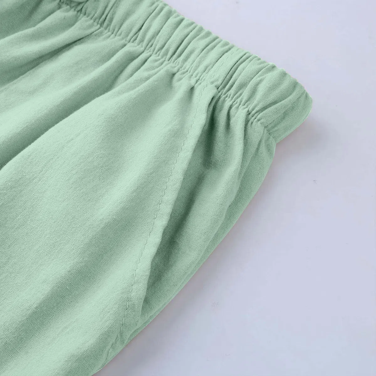 Pantalon Lin Homme Taille Elastique Tendance 2025 Pantalons Hommes Lin Et Coton Décontracté Pantalon Toile Été Pant Yoga Léger Taille Elastique Coupe Droite avec Cordon de Serrage Vêtement Pas Cher