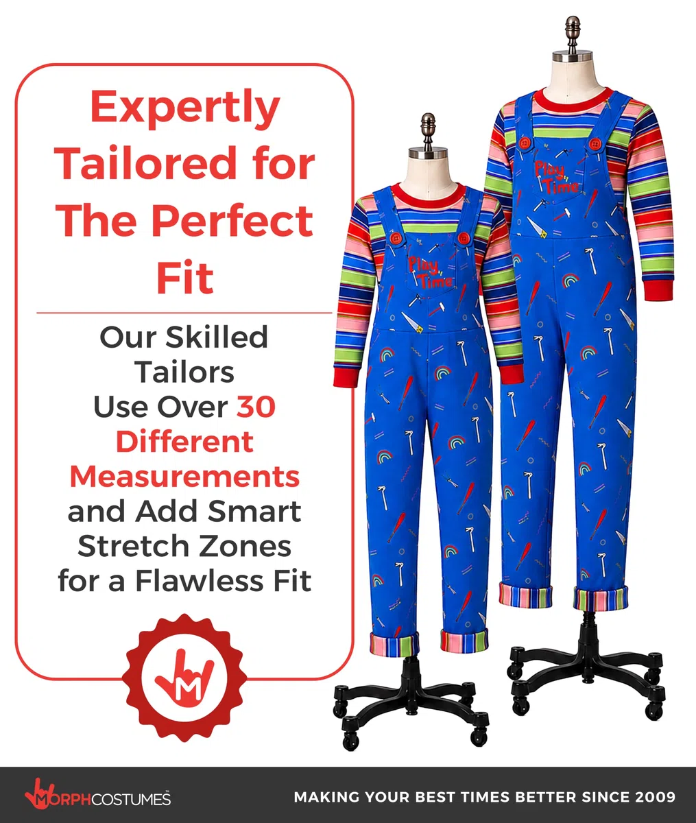 Morph Deguisement Poupee Effrayante Homme, Costume Horreur Halloween