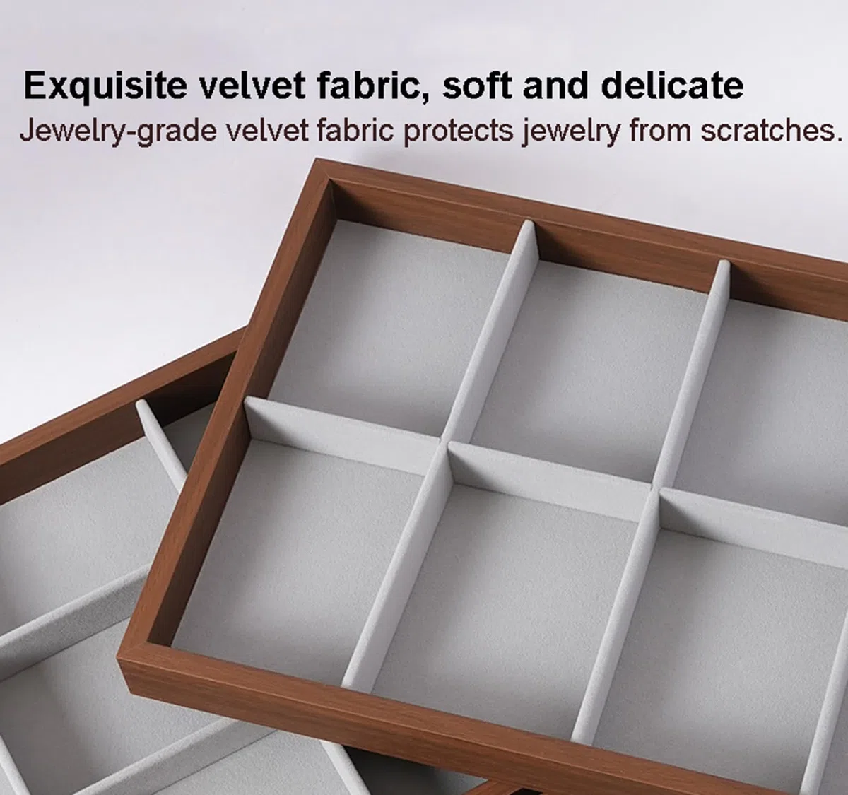 Plateaux à bijoux empilables, présentoir pour colliers et bracelets
