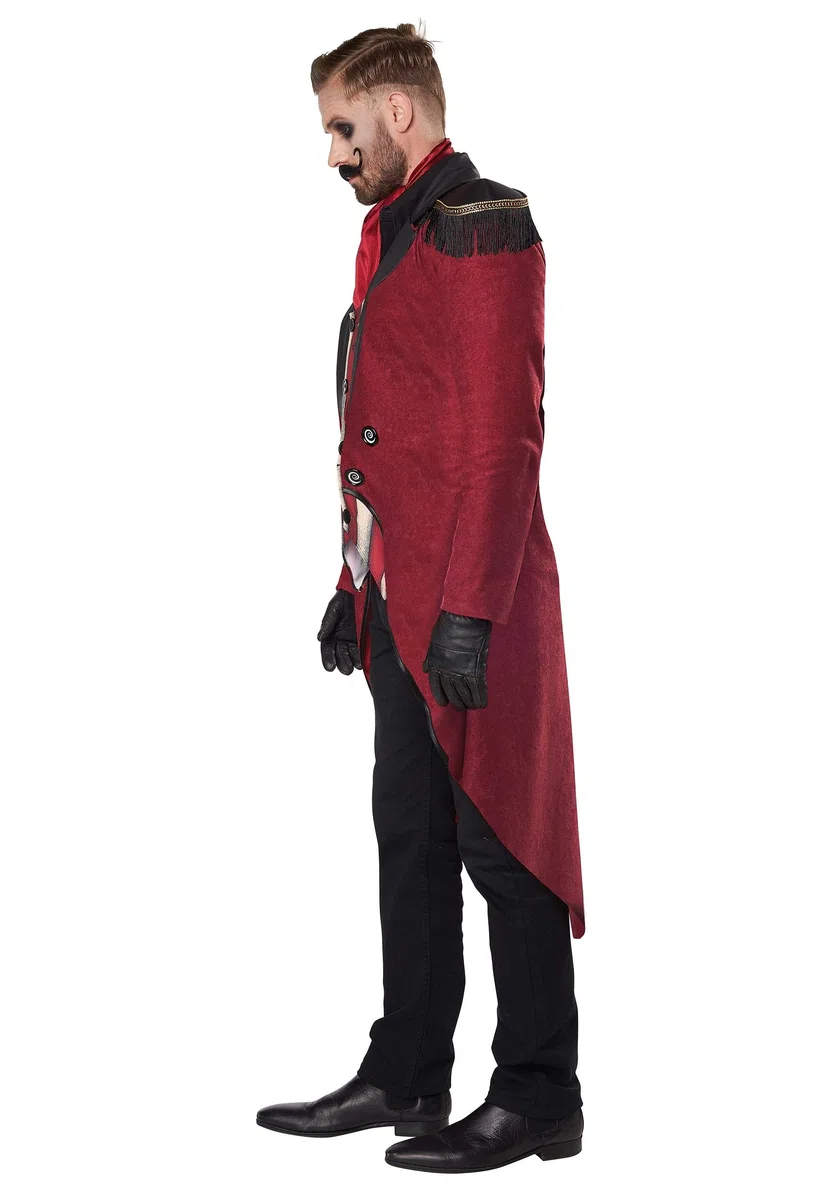 CALIFORNIA COSTUMES Costume de dompteur effrayant pour homme, rouge, noir et blanc