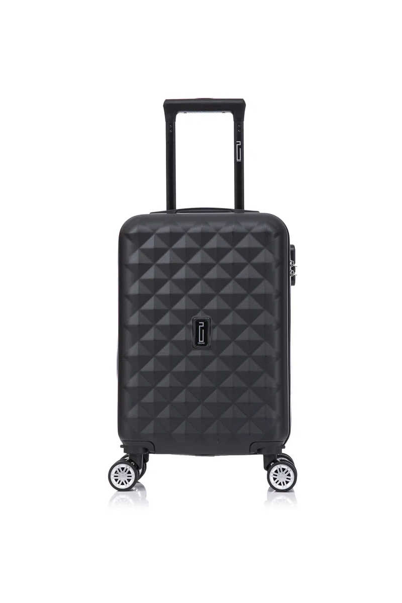 CELIMS - Bagage à Main 45x36x20 Easyjet | Valise Cabine 45x36x20cm Easyjet | Bagage Cabine | ABS | Roues Amovibles | Serrure Intégrée | Noir