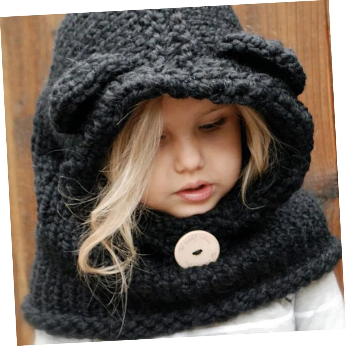 SHERCHPRY Lot de 2 chapeaux avec écharpe pour enfant Bonnet tricoté en laine Bonnet en laine Bonnet en laine Bonnet en laine