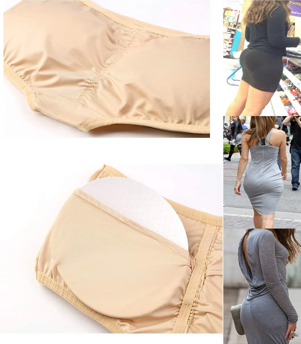 Sous-vêtements rembourrés pour femme - Coussinets rehausseurs de hanches - Culotte galbante - Culotte gainante sans couture