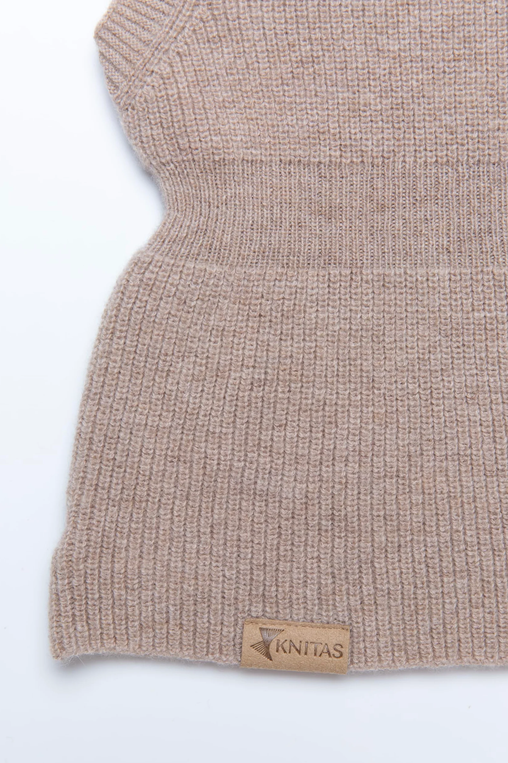 Bonnet tricoté à Une Couche en Laine mérinos et Cachemire (-5+10°C) pour bébés, Tout-Petits I Cagoule Super Douce I Printemps, Automne Chapeau pour Enfant en Beige, Rose, Gris, Fuchsia, Noir