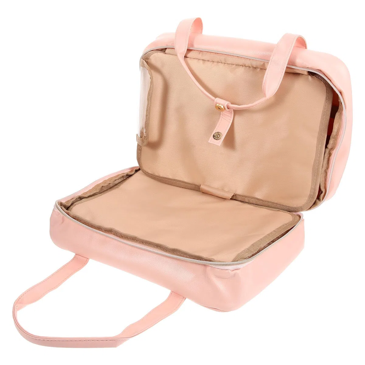 SOLUSTRE Trousse de Toilette Imperméable pour Femmes et Adolescentes, Grosse Capacité Compartiments Multiples, Design Suspendu Portable pour Voyage et Usage Extérieur