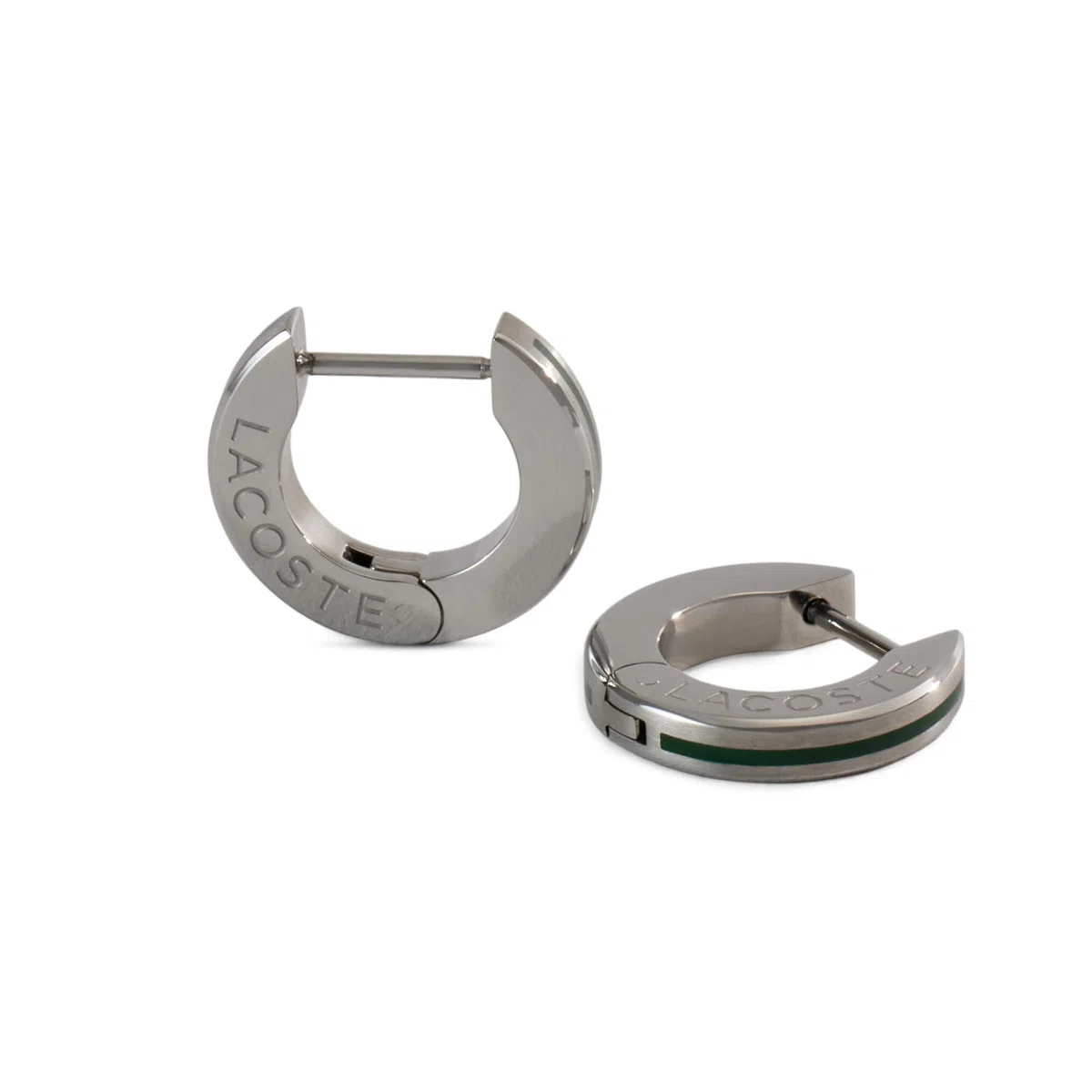 Lacoste Boucles d'Oreilles Hinge pour Homme Collection LACOSTE BASELINE en Acier Inoxidable - 2040087