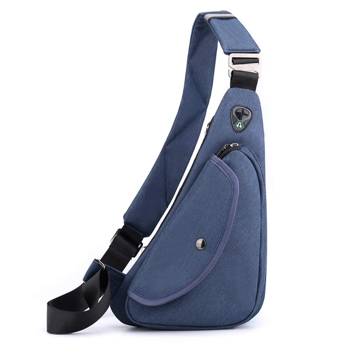 FANDARE Ultra-léger Sac de Poitrine Homme Sacoche Bandouliere Léger Sling Bag Garçon Sac d'Epaule pour Voyage Sport Randonnée Vélo Camping Excursion Sac Poitrine Bleu
