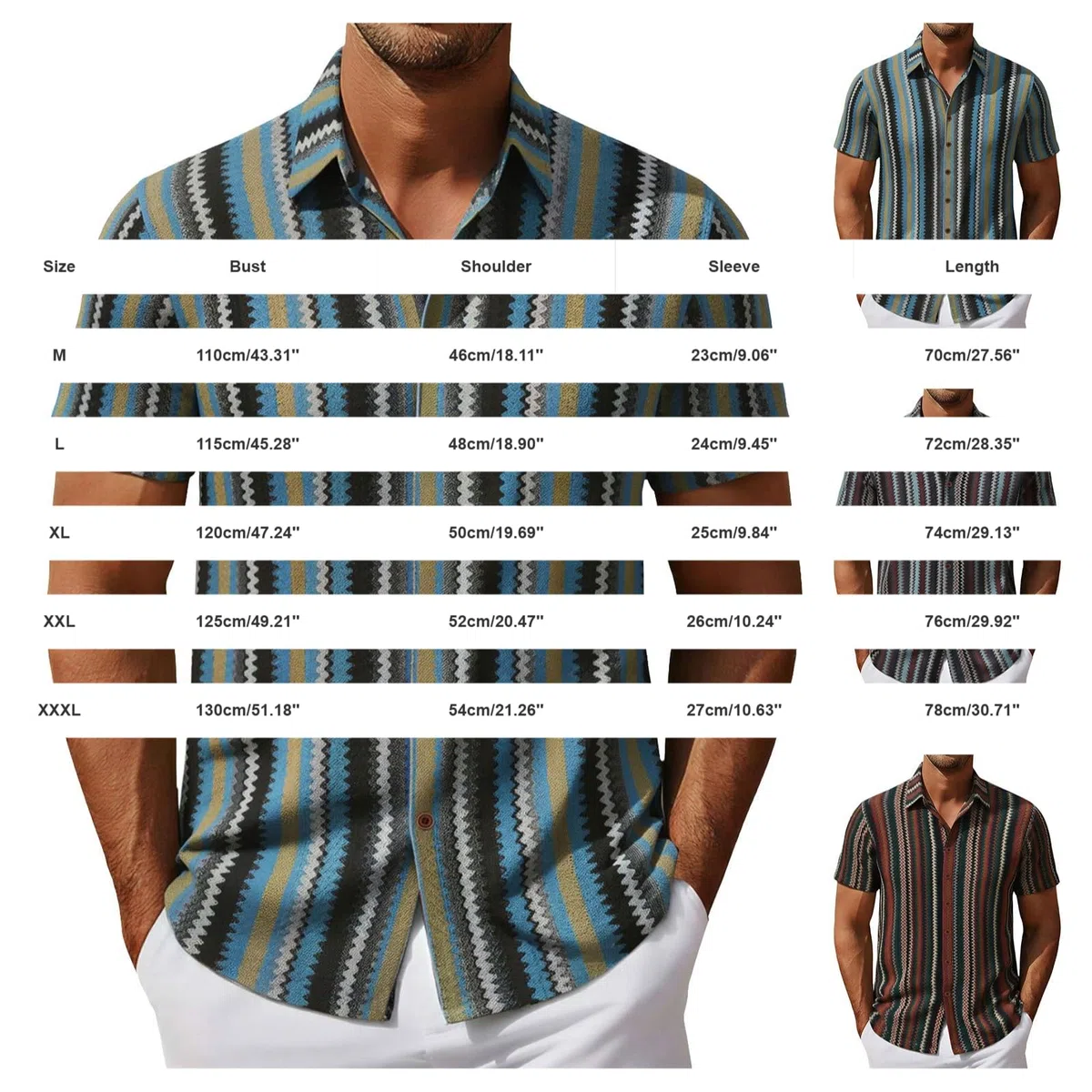 WINWUQB Chemise à manches courtes boutonnée pour homme - Chemise de plage décontractée et légère - Style hawaïen - Hauts d'été