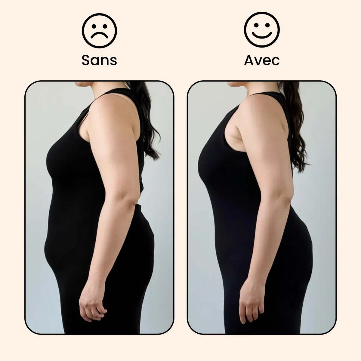 Body Gainant Femme Sculptant – Effet Ventre Plat, Tissu Respirant, Fermeture à Agrafes, Invisible sous les Vêtements, Coupe String, Shapewear et Gaine Amincissante Femme