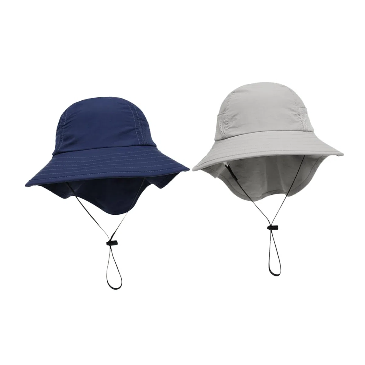 Veemoon 2 Ensembles Chapeau De Soleil pour Enfants Chapeau De Soleil Pliable Protection UV Chapeau De Seau pour Enfants Seau De Plage Chapeau Anti UV Coton 2 Pièces * 2