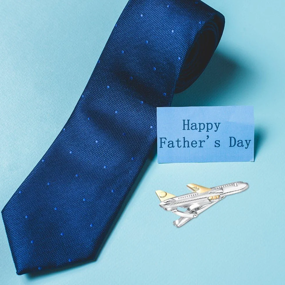 Pince À Cravate pour Hommes, Pinces À Cravate d'avion pour Hommes, Pince À Cravate d'avion Personnalisée, Pièces De Cravate De Chemise d'affaires pour Fête De Réunion De Mariage