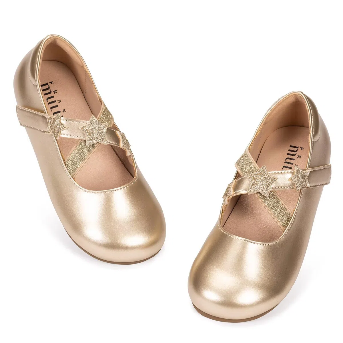 Frank Mully Ballerines Mary Jane pour filles, avec sangles élastiques, chaussures plates pour petits et grands enfants, adaptées pour les mariages, les fêtes scolaires