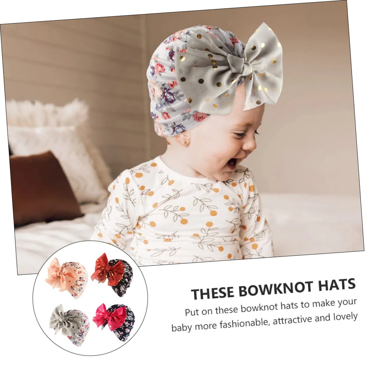 minkissy Chapeaux Garçon Fille Chic avec Nœud pour Bonnets Écouteurs Confortables pour Et Accessoires De Mode pour Toutes