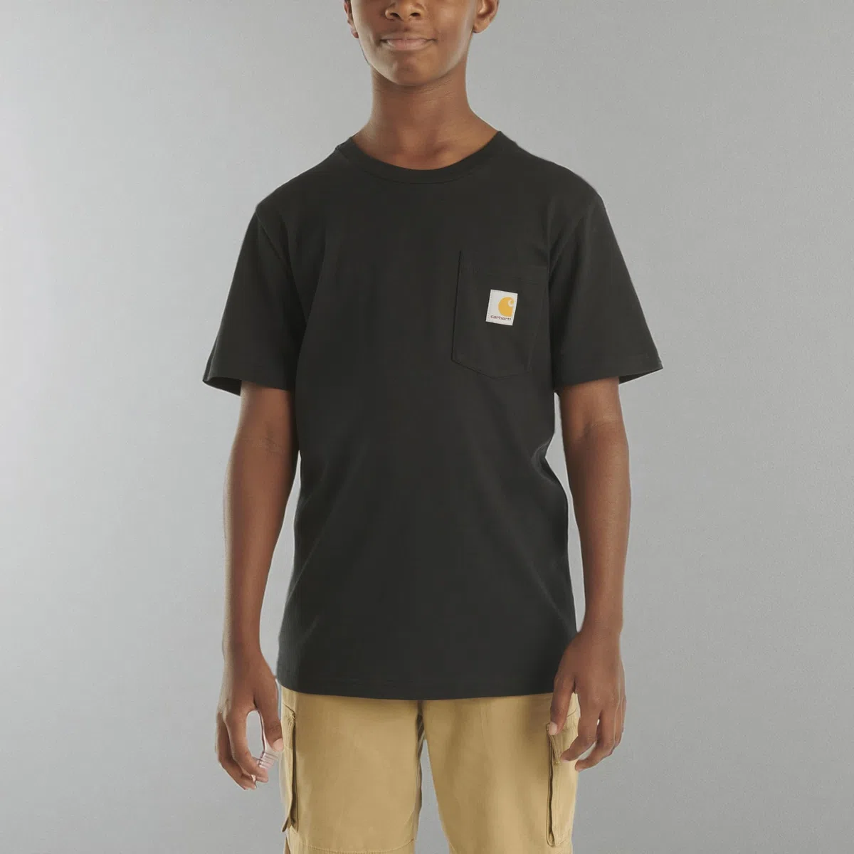 Carhartt Short Sleeve Pocket T-Shirt T-Shirt à Manches Courtes avec Poches Uni-Enfant (Lot de 1)