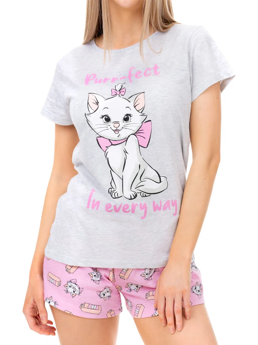 Disney Pyjama Femme | Pyjamas Marie Aristochat | Pyjashort Coton Aristocats