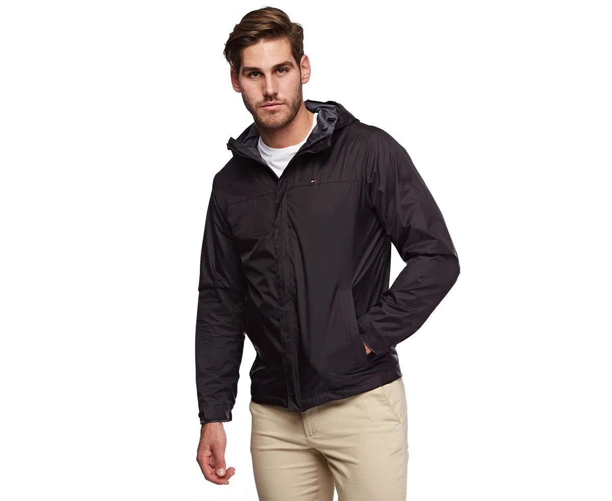 Tommy Hilfiger Lightweight Breathable Waterproof Hooded Jacket Imperméable Homme (lot de 1)