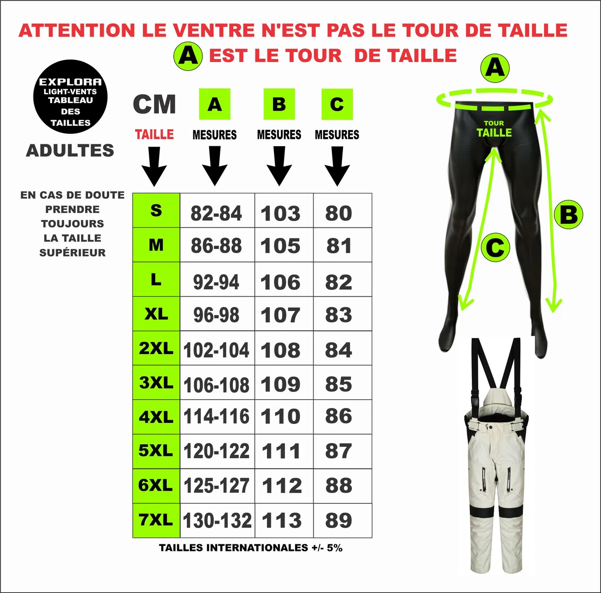 TLA EXPLORA Light Pantalon Moto avec Protections homologuées CE Classe A, Doublure imperméable Amovible, Tailles jusqu'à 7XL Homme, Femme. Pantalon Moto Enduro, Tourisme, Aventure, mi-Saison, été.