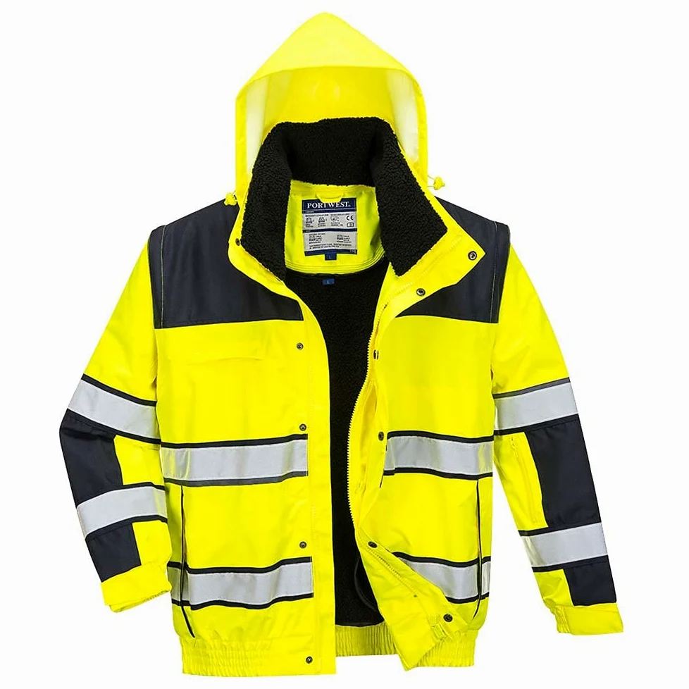 Portwest Bomber Jacket EN471 HiVis 3in1 Org Lge pour Homme