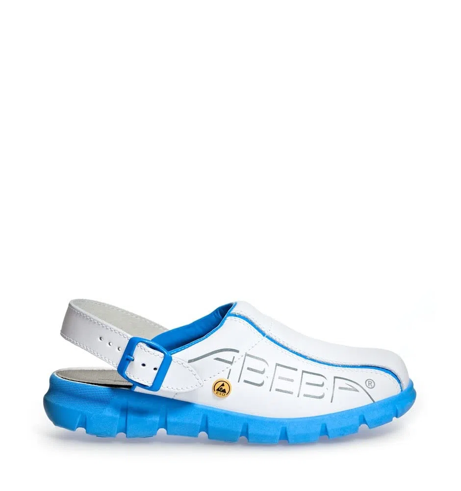 Abeba 37312-42 Dynamic Chaussures sabot ESD Taille 42 Blanc/Bleu