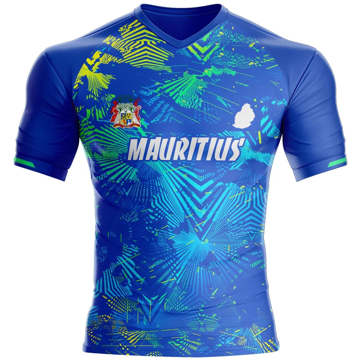Maillot Maurice MR-28 Football, Cadeau, Drapeau