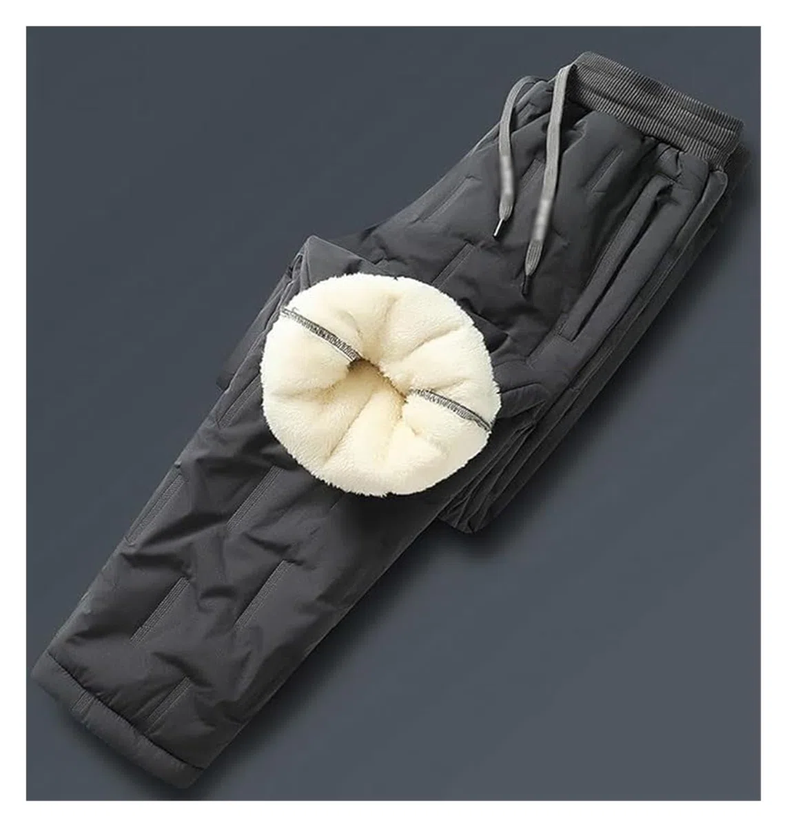 Pantalon De Jogging for Homme en Coton Doublé Thermique Chaud d'hiver en Polaire for Entraînement, Pantalon De Sport, Pantalon De Sport De Loisirs avec Poches S-7XL(Black B,3XL)
