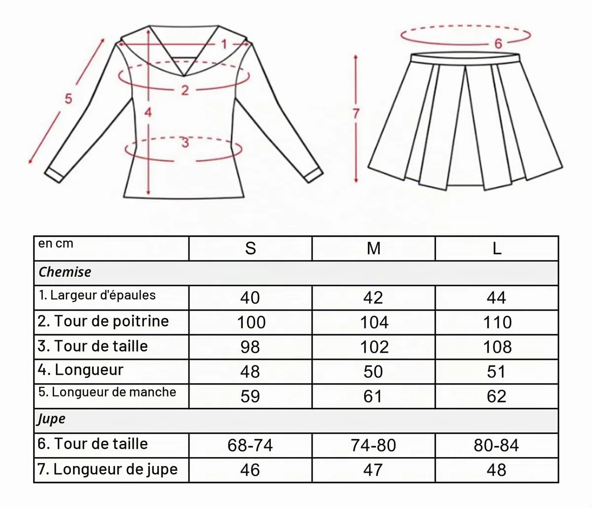 CoolChange Uniforme scolaire japonaise dans le style de Kansai | Costume cosplay d'écolière | Taille: M