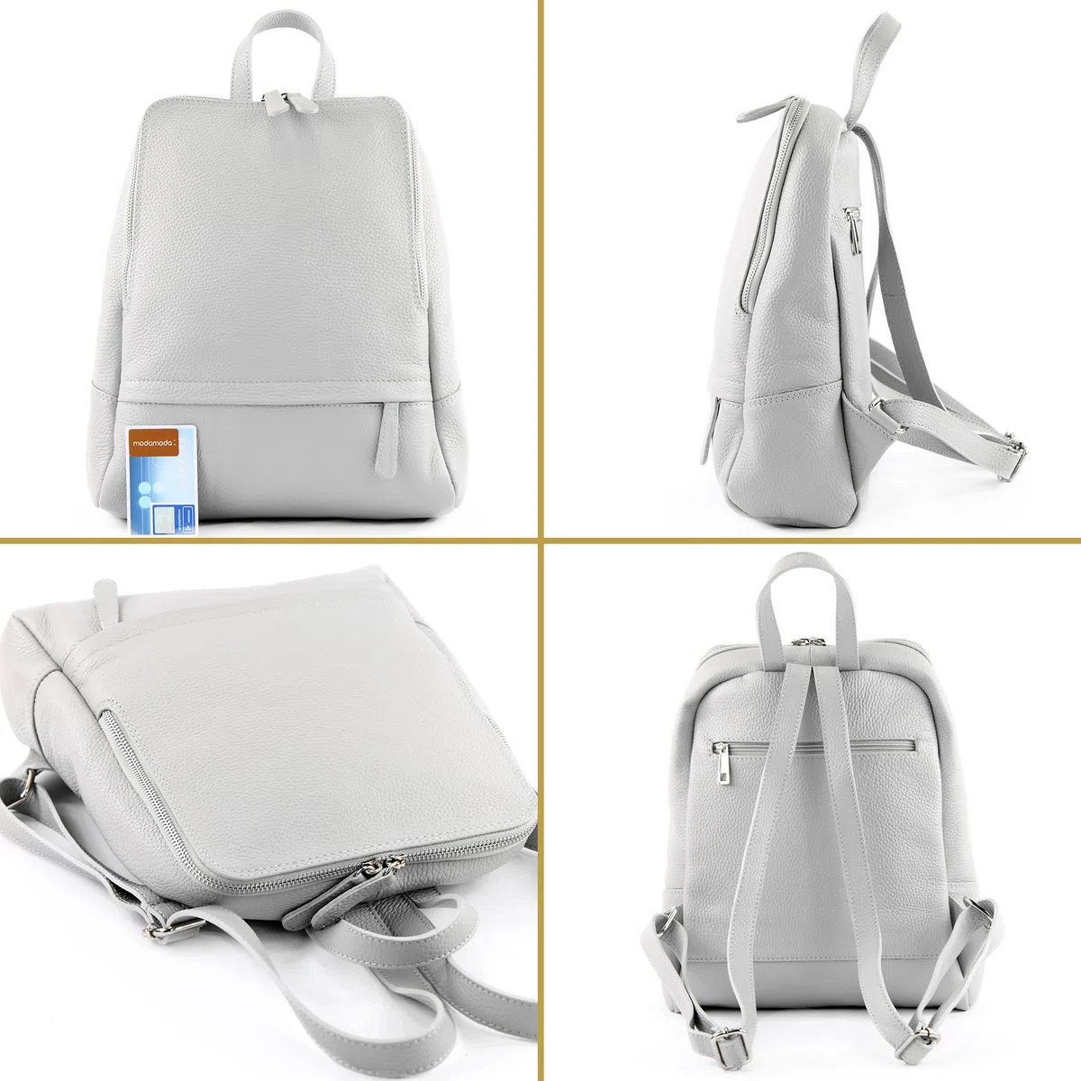 modamoda de - Ital Damenrucksack sac en cuir T138